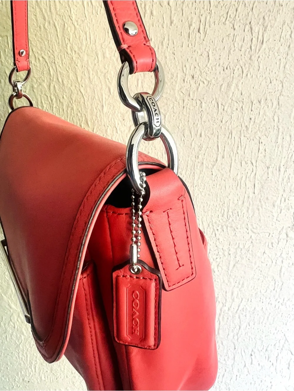 Coach Taylor Leather Flap Shoulder Bag